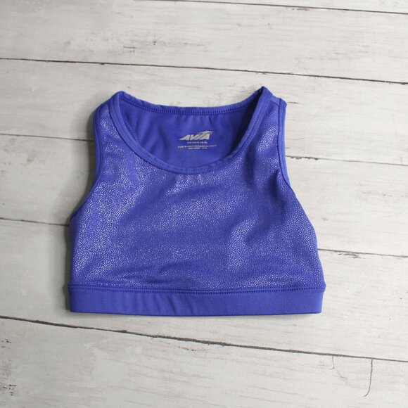 Avia Girl's Size 4-5 Athletic Crop Top Sports Bra - Picture 1 of 4
